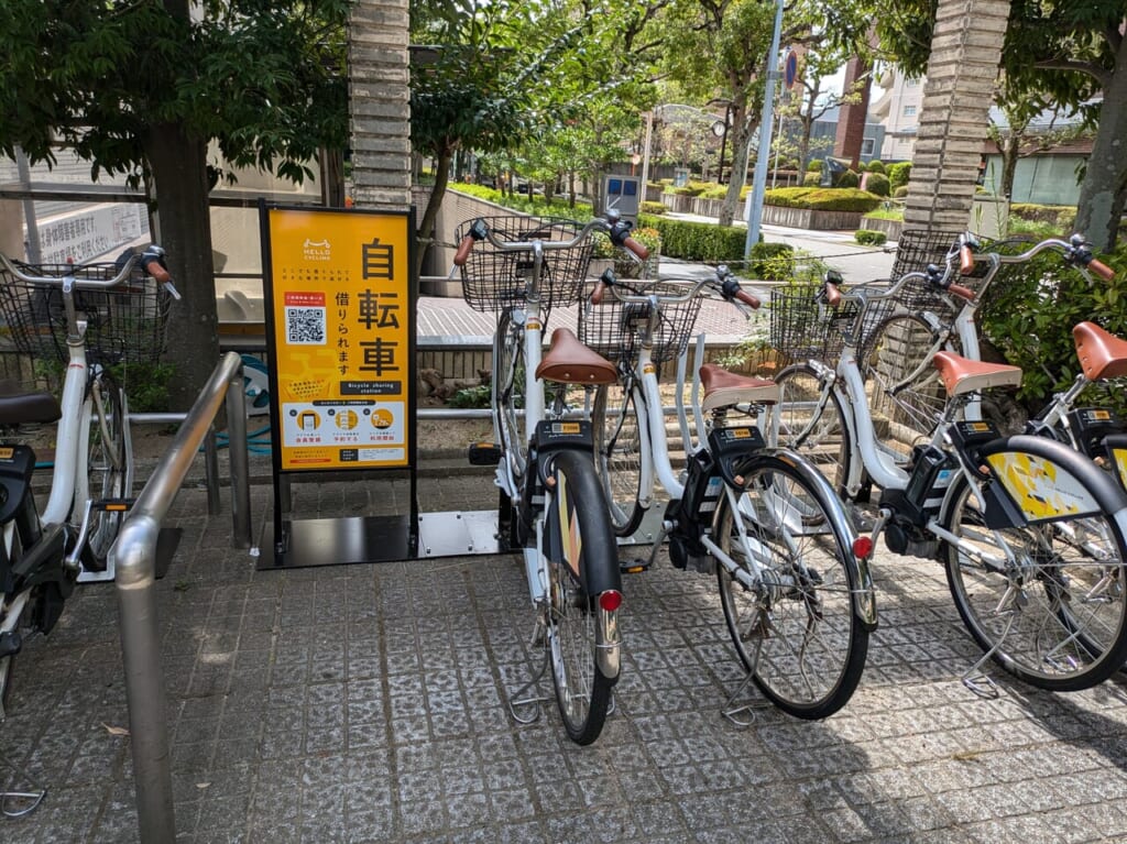 芦原公園のシェアサイクルステーション