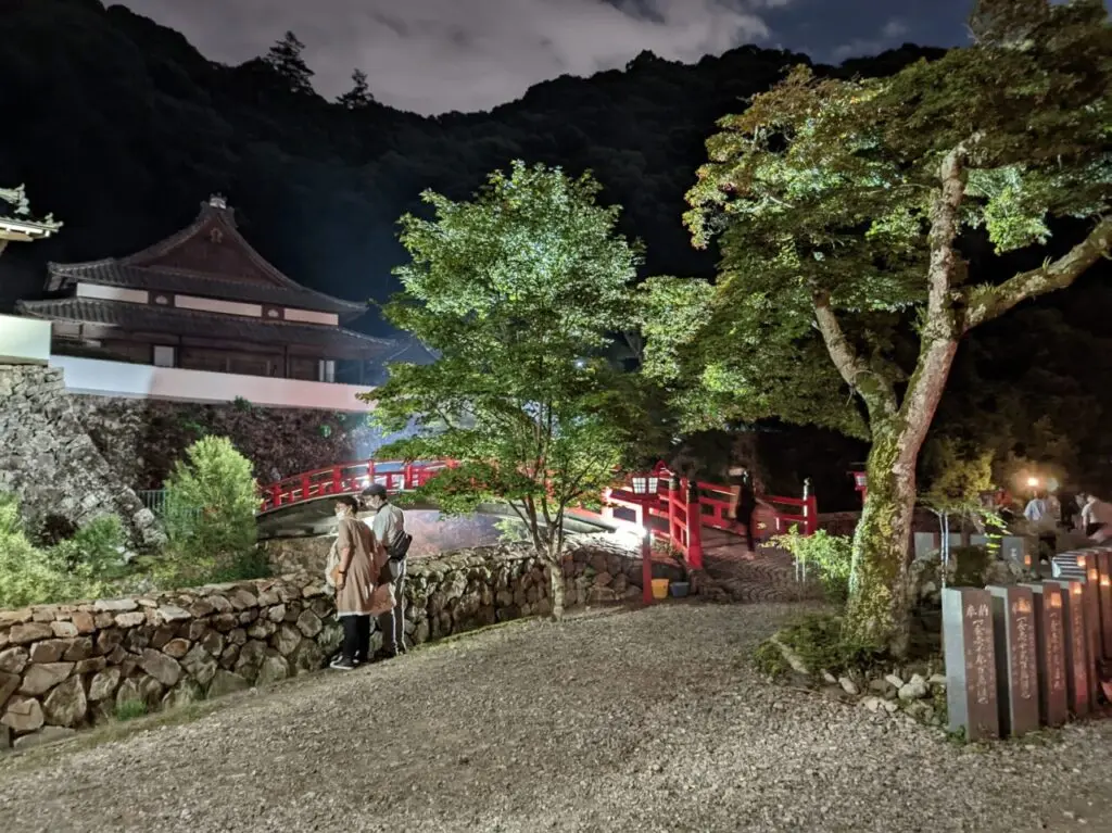 参考画像　夏のライトアップ時の瀧安寺