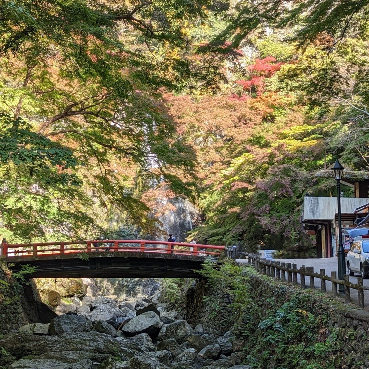 ゴール地点　箕面大滝