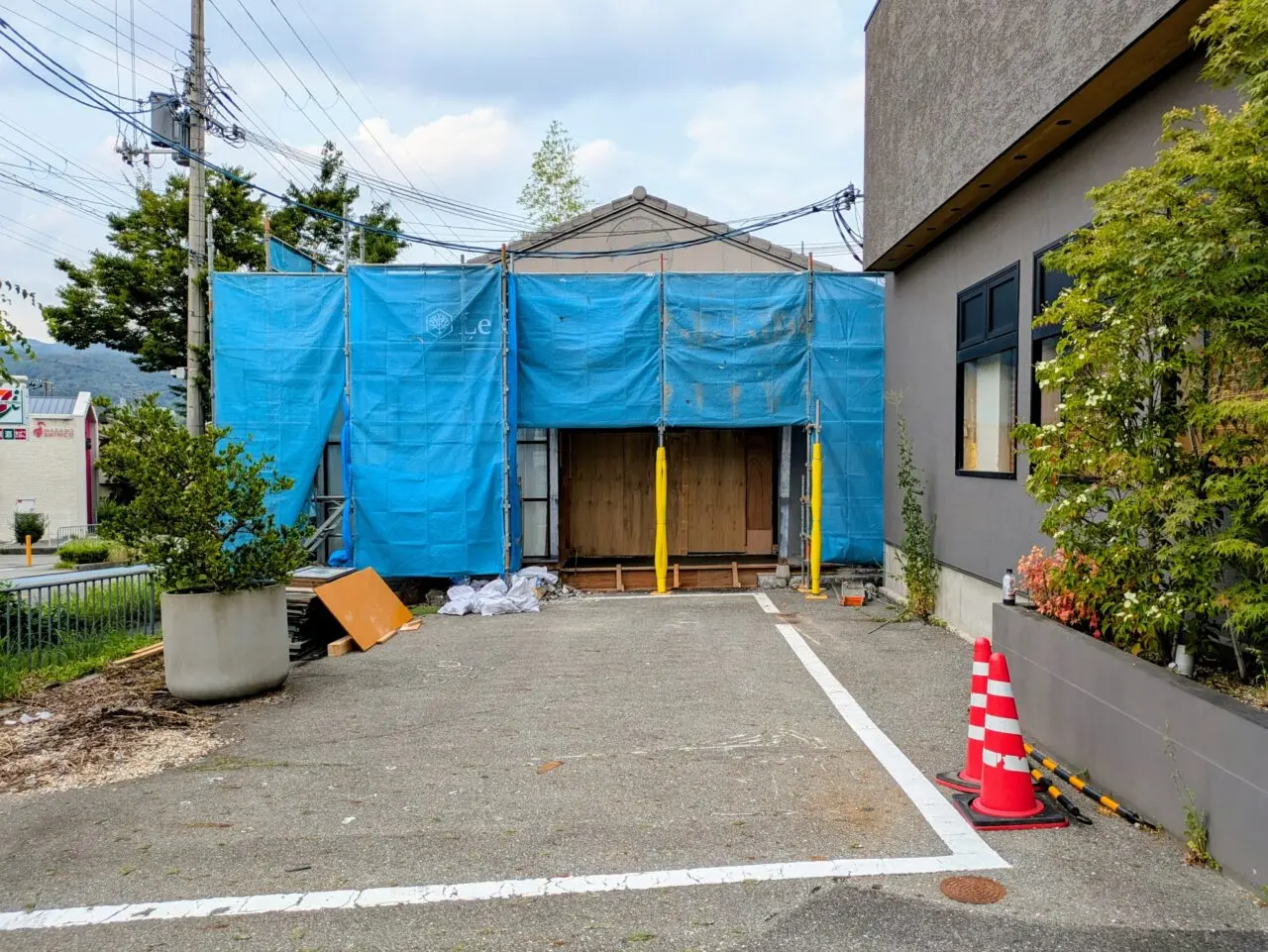 焼肉たか橋の工事の様子