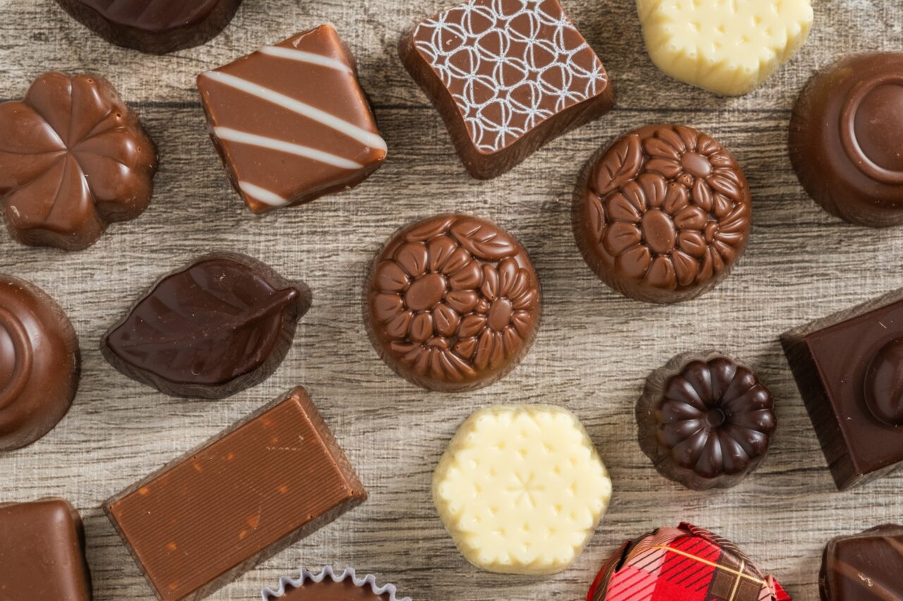 色とりどりのチョコレート
