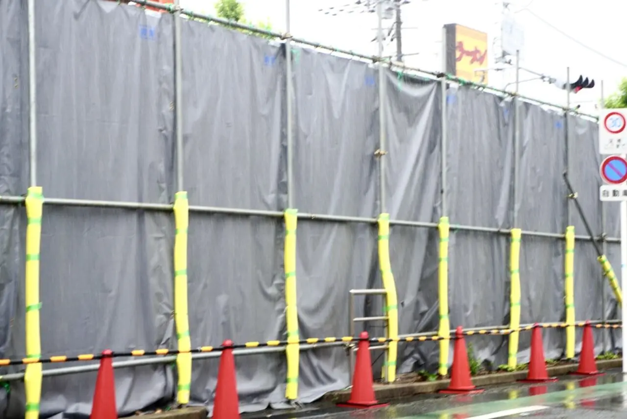 マクドナルド牧落店跡地新店舗工事中2026年5月